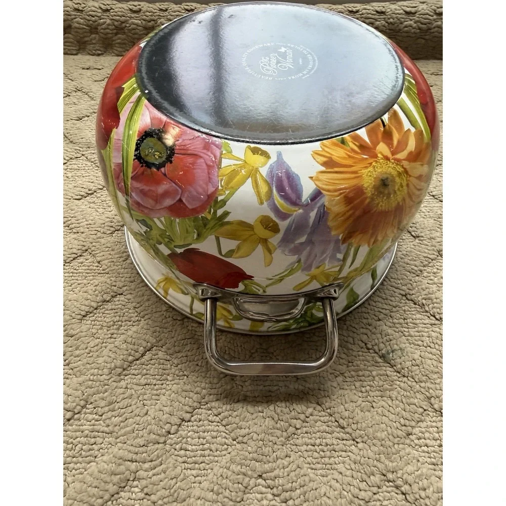 The Pioneer Woman Dutch Oven Floral Garden Enamel On Steel 4 Qt RETIRED